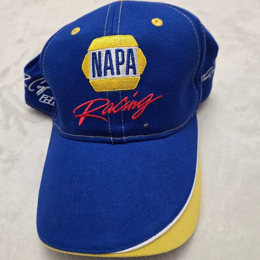NAPA Racing Ron Capps 2008 Hat Cap Blue Yellow Embroidered Get The Good Stuff